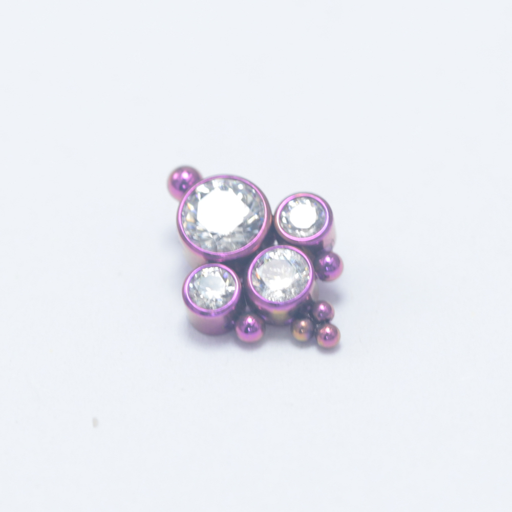 ASTM F136 Titanium Drill More  - مراجعة Cluster Stud Ear وسعره